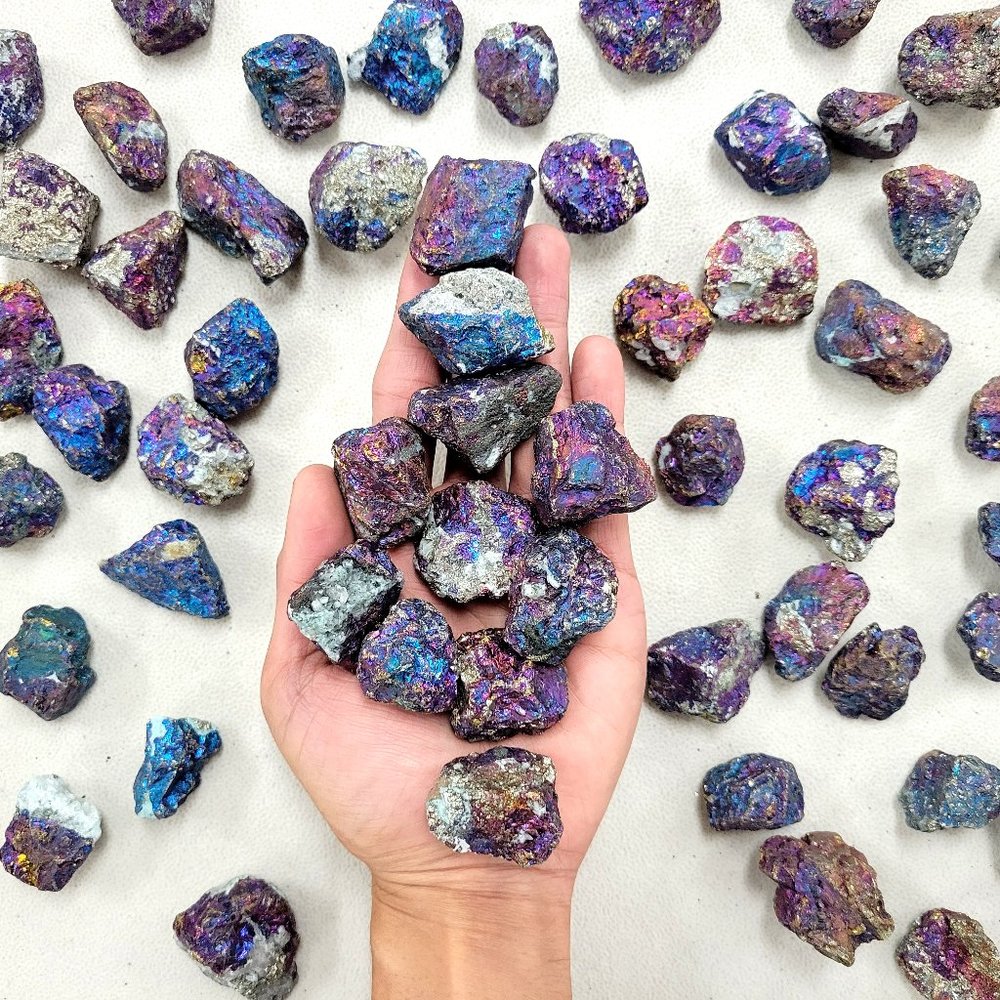 Rough Chalcopyrite Crystal Chunks Bulk Raw Natural Healing Gemstones